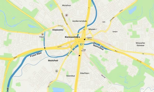 Visuelle Darstellung der Karte von München, Deutschland.